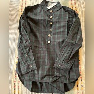 Jcrew Blackwatch Popover Size 6